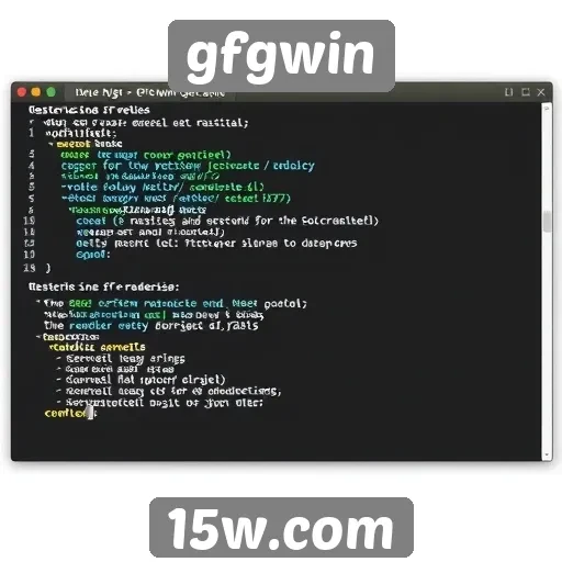 análise da interface de usuário do gfgwin